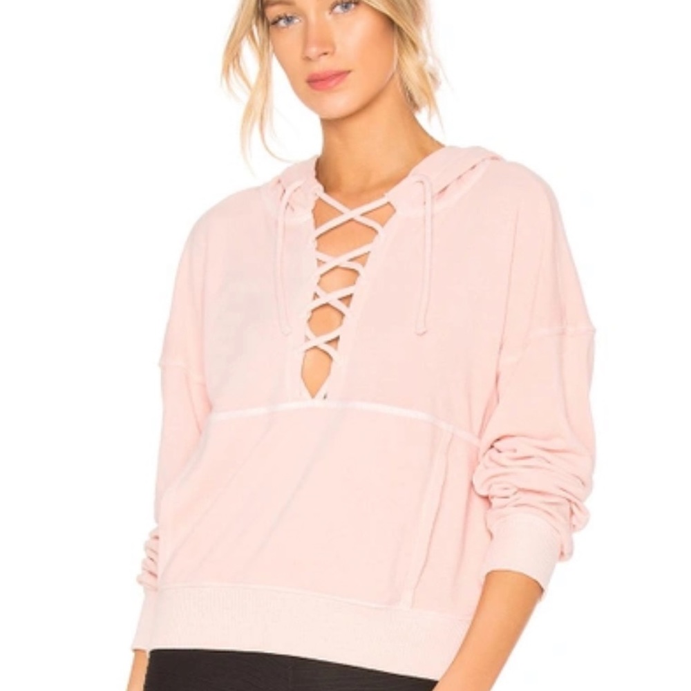 Free People Movement | Believe It‎ Lace up Hoodie Size XS
